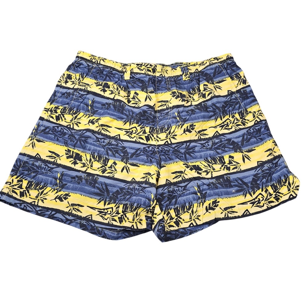 Columbia PFG Fishing Shorts‎ Menx XL Tropical Print Swim Trunks Lake Camping